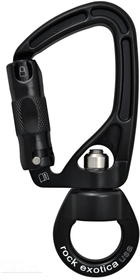 Re Swivaeye Autolock Black A-600x600 - Karabinek Z Krętlikiem (600x600), Png Download