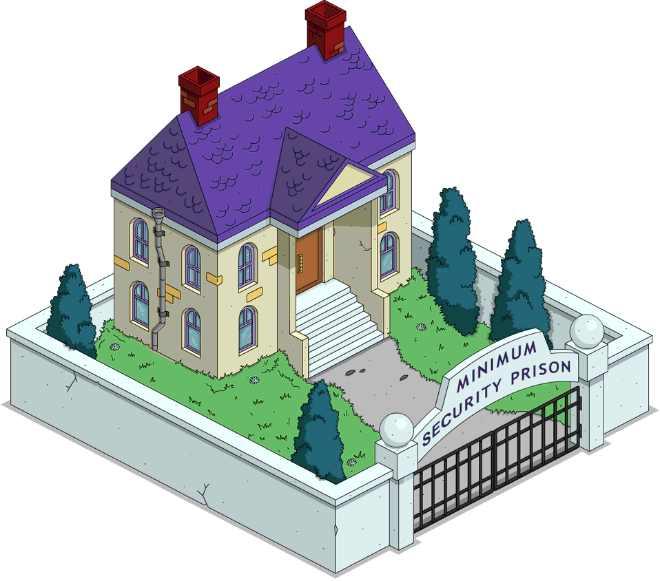 Tapped Out Minimum Security Prison - The Simpsons (958x844), Png Download