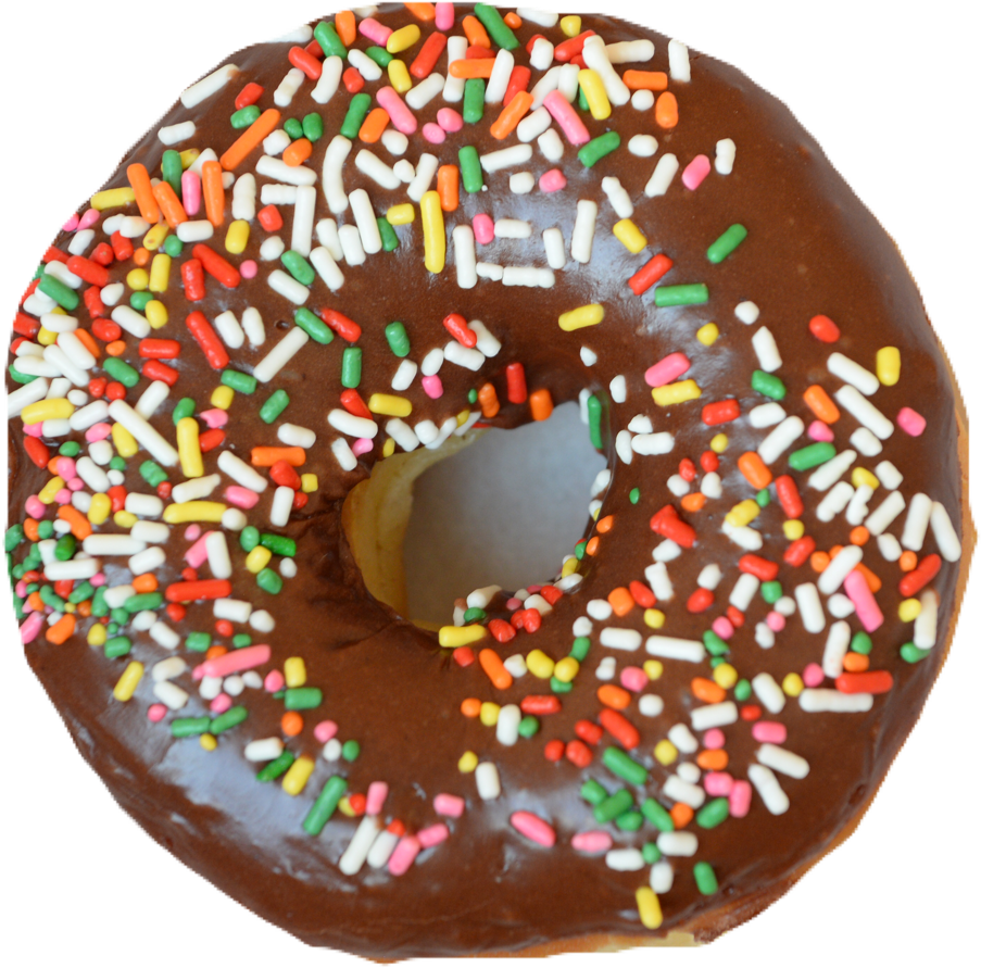 Doughnut Clipart Sprinkled Donut - Alimentos Color Cafe (1600x1065), Png Download