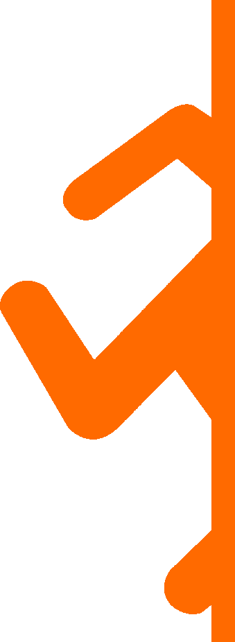 Website Gemaakt Door Mike - Portal 2 Orange Portal (339x926), Png Download