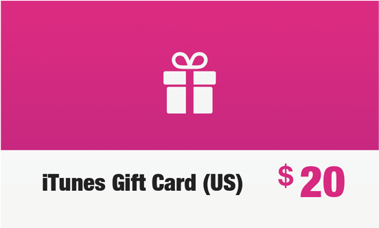 Usd20 Itunes Gift Card - Graphic Design (600x600), Png Download