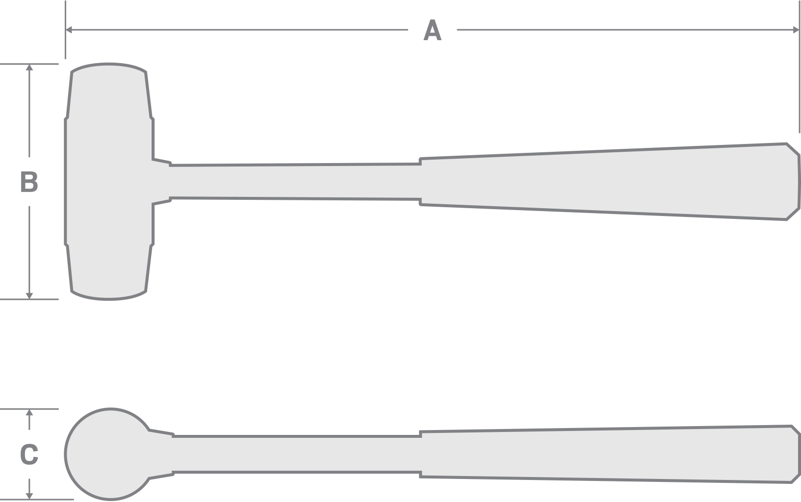 Double-faced Soft Mallet - Tool (1633x1025), Png Download