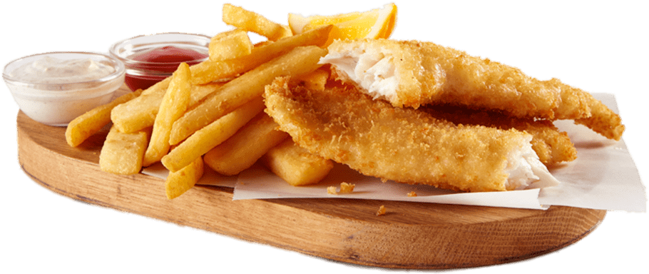 Fish And Chips (1000x534), Png Download