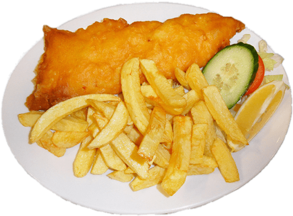Food - Fish And Chips (730x539), Png Download