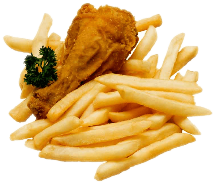 Potato Chips Png, Download Png Image With Transparent - 1 Piece Chicken And Chips (800x800), Png Download