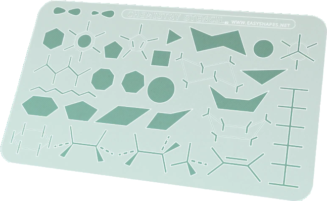 Organic Chemistry Stencil - Organic Chemistry Drawing Stencil (773x430), Png Download