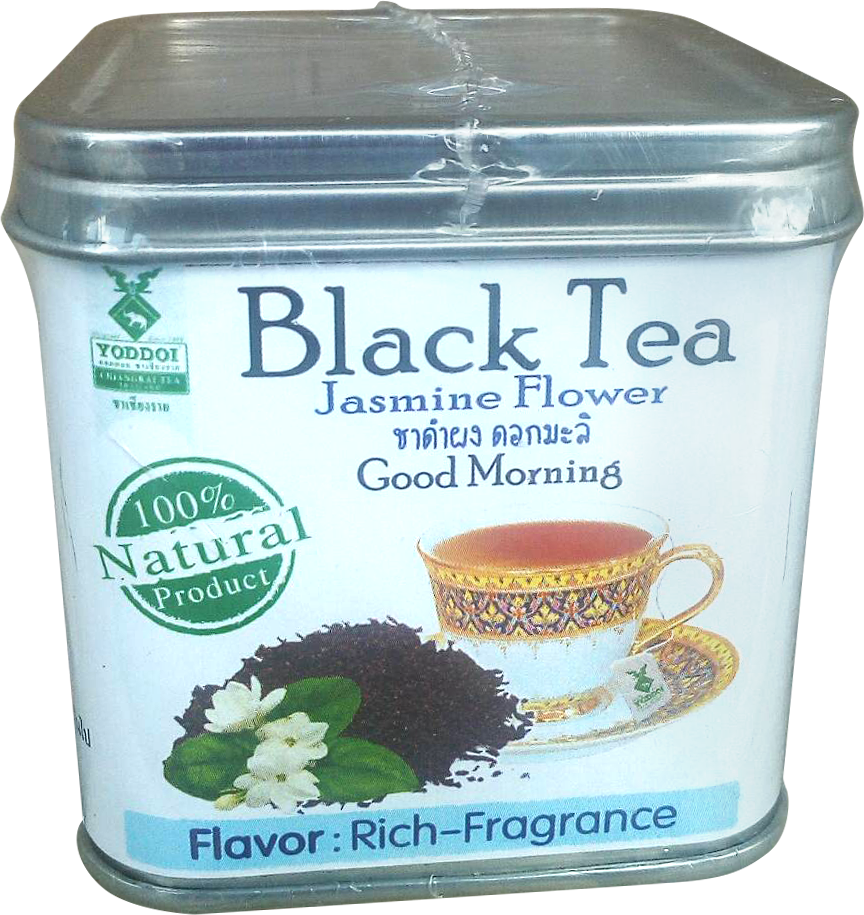 Black Tea Jasmine Flower - Black Tea (864x915), Png Download