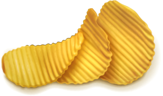 Potato Chips Clipart Fish And Chip - Chips Vector (674x580), Png Download