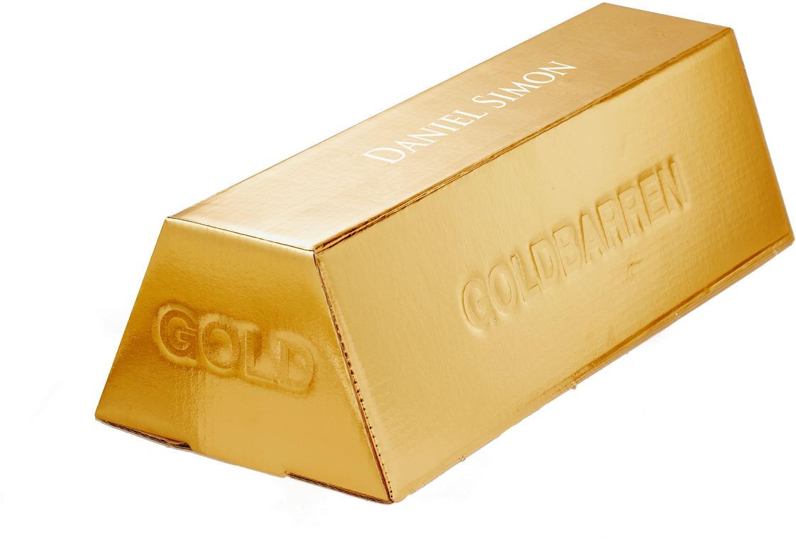 Gold Sparkling Fancy - Sekt Goldbarren (1200x1200), Png Download