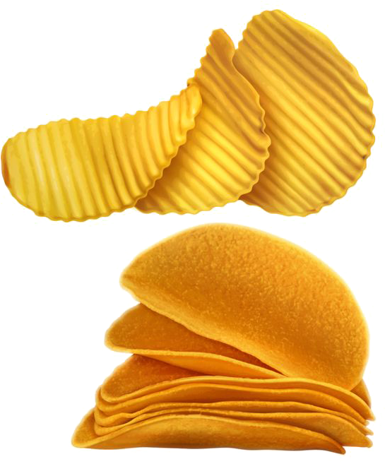 Potato Chips Clipart Fish And Chip - Chips Vector (564x677), Png Download