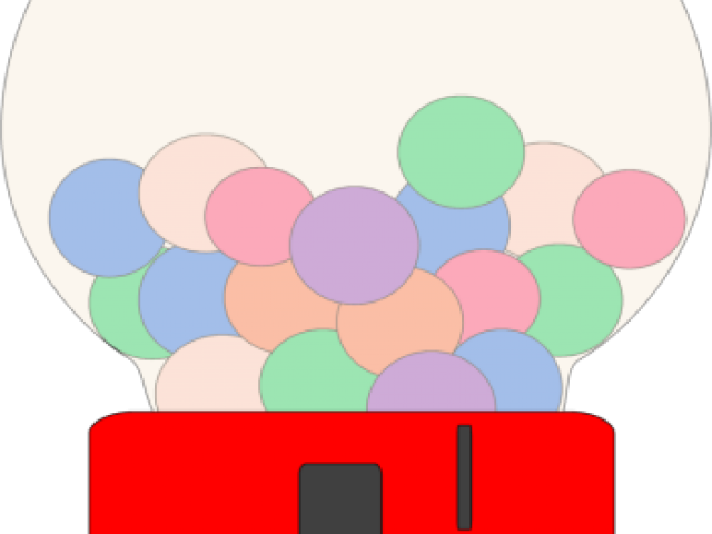Gumball Clipart Bubble Gum Machine - Circle (640x480), Png Download