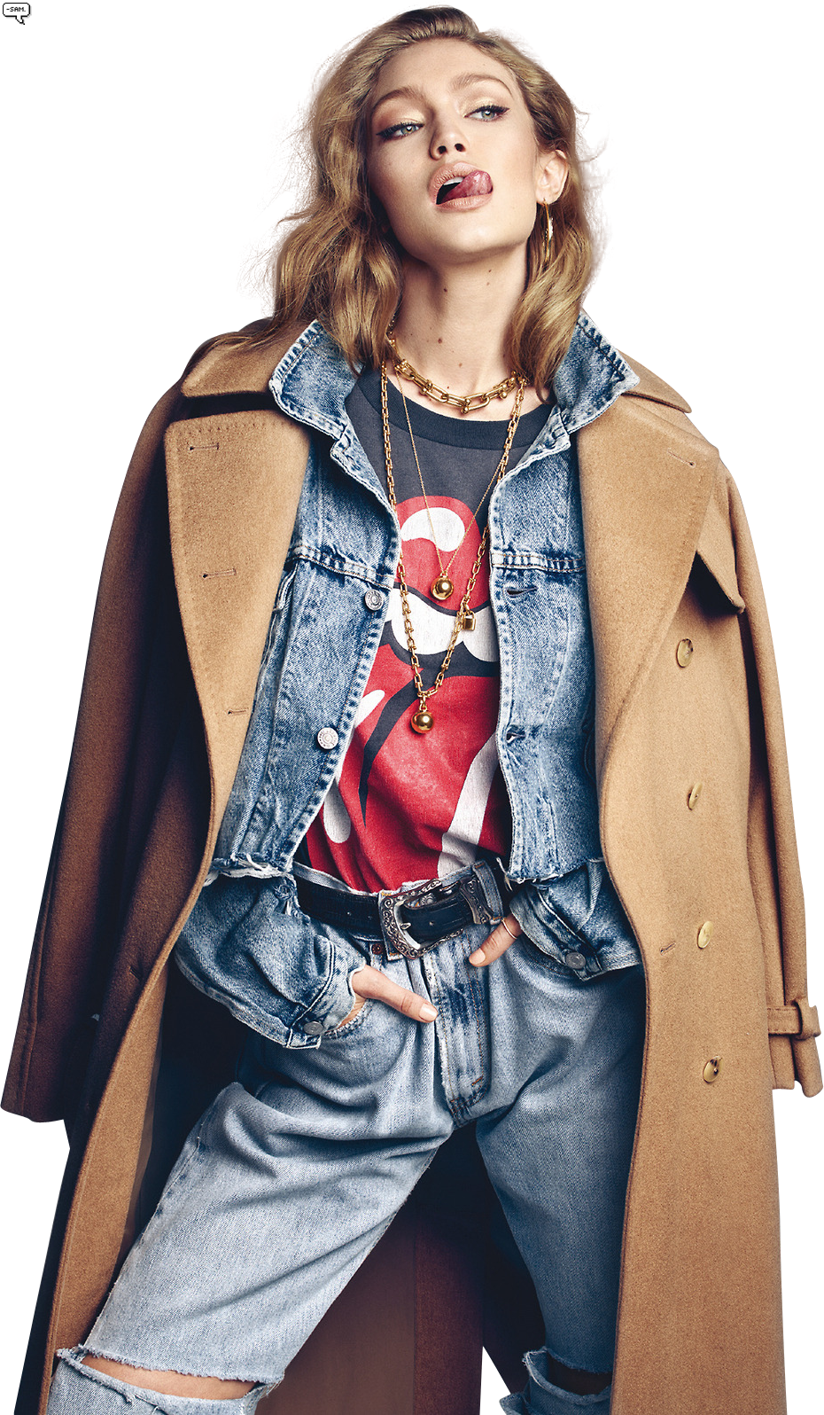 Zayn Malik Reacts To Gigi Hadid Magazine Cover - Gigi Hadid 2017 September Issues (930x1596), Png Download