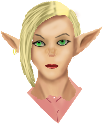 Elf 003 - Illustration (640x510), Png Download