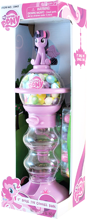 Mlp Sweet N Fun 9 Inch Spiral Fun Gumball Bank - My Little Pony (459x990), Png Download