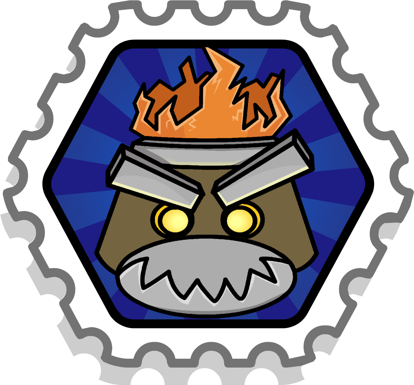 True Shadow Ninja Stamp - Master Stamp From Cart Surfer (1408x1334), Png Download