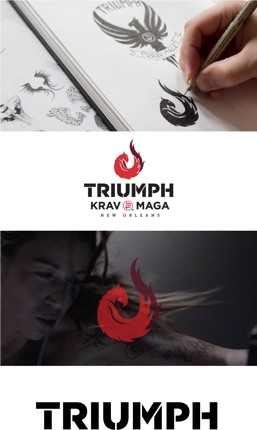Branding Identity Development For Triumph Krav Maga - Triumph Logo Design (817x1497), Png Download