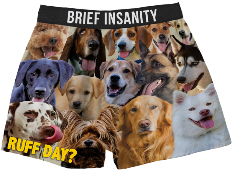 Dogs Boxer Shorts Ruff Day - Boxer Shorts (1024x649), Png Download
