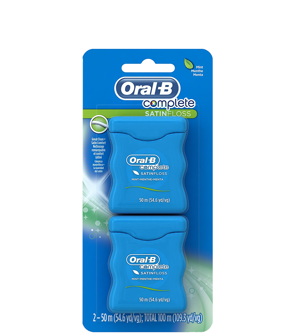 Oral B Complete Satin Floss Mint - Best Dental Floss (1000x1333), Png Download