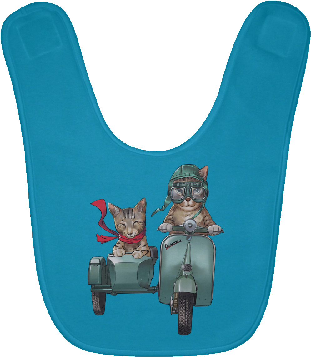 Vespaw Baby Bib - Tabby Cat (1155x1155), Png Download