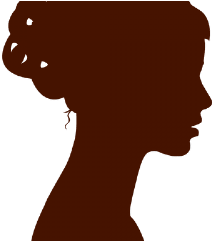 Woman Profile Silhouette - Illustration (640x480), Png Download