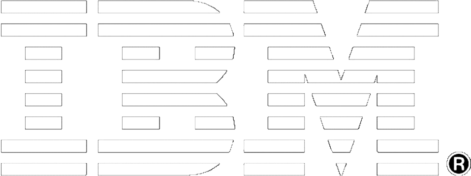 Ibm Logo White Svg (1000x500), Png Download