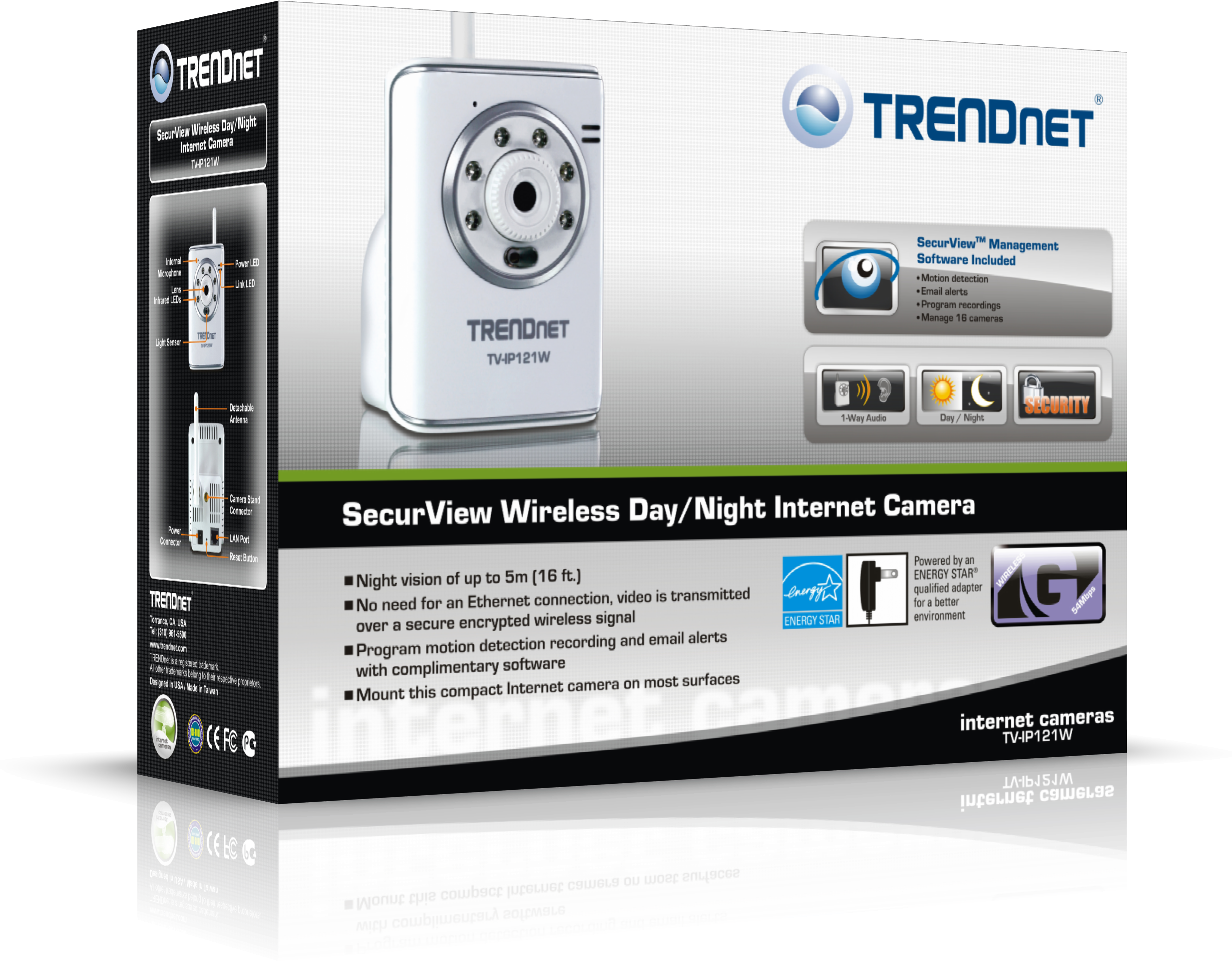 41 Pm 6542362 Box Tv Ip612p 12/2/2010 - Trendnet (3520x2757), Png Download