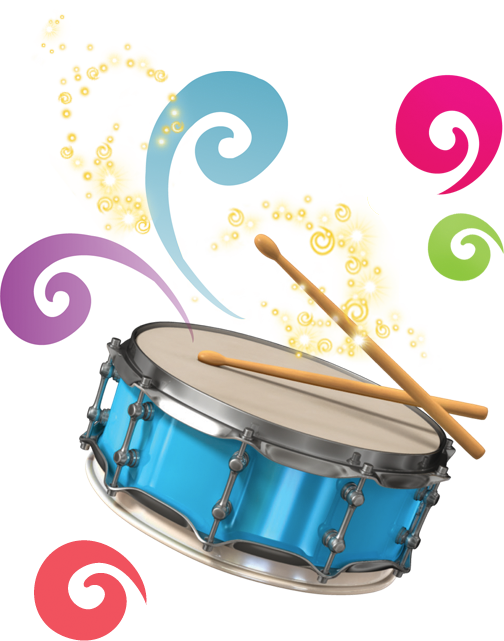 Snare The Drum - Kids Drums Png (504x641), Png Download