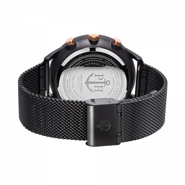 Paul Hewitt Watch Chrono Line Black Sunray Ip Black/rose - Paul Hewitt Sailor Line Case (600x600), Png Download