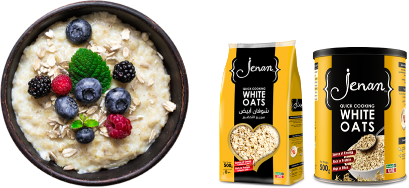 Jenan Oats 500 Gm (846x400), Png Download
