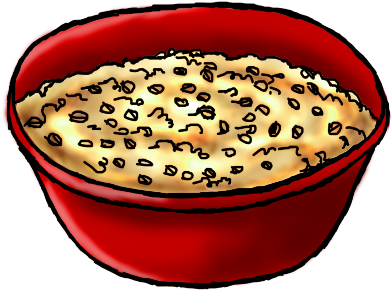 Digital Art - Oatmeal Clipart No Background (1350x1159), Png Download