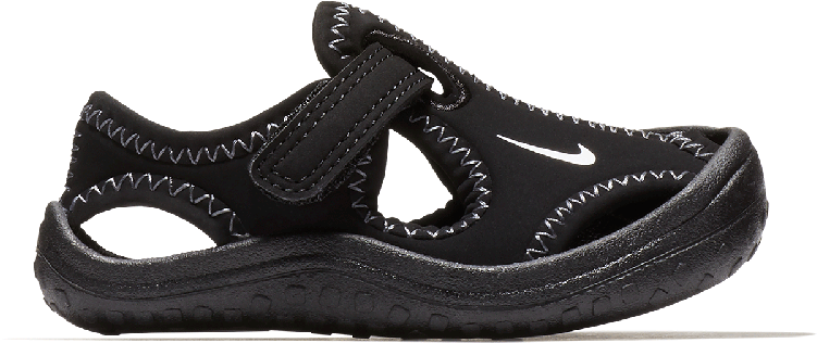 Black Nike Sunray Sandals (750x750), Png Download