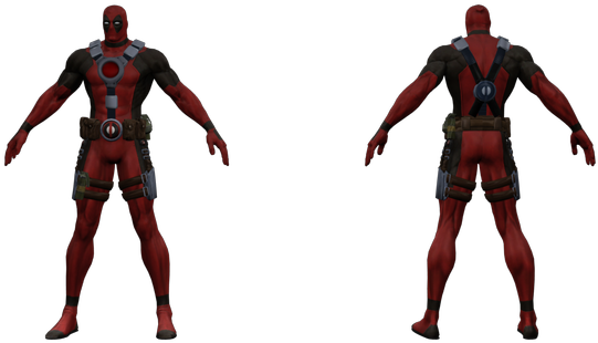 Download Zip Archive - Deadpool The Models Resource (750x650), Png Download