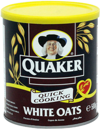 Quaker White Oats 500g Brown Tin - Oats Price In Bangladesh (550x684), Png Download