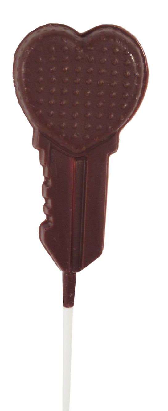 Valentine Heart Key Sucker - Chocolate (1500x1500), Png Download