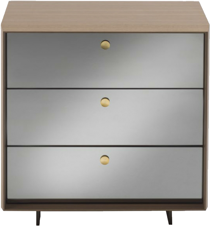 Sonja Night 2 Bedside Table By Porada - Chest Of Drawers (1000x1000), Png Download
