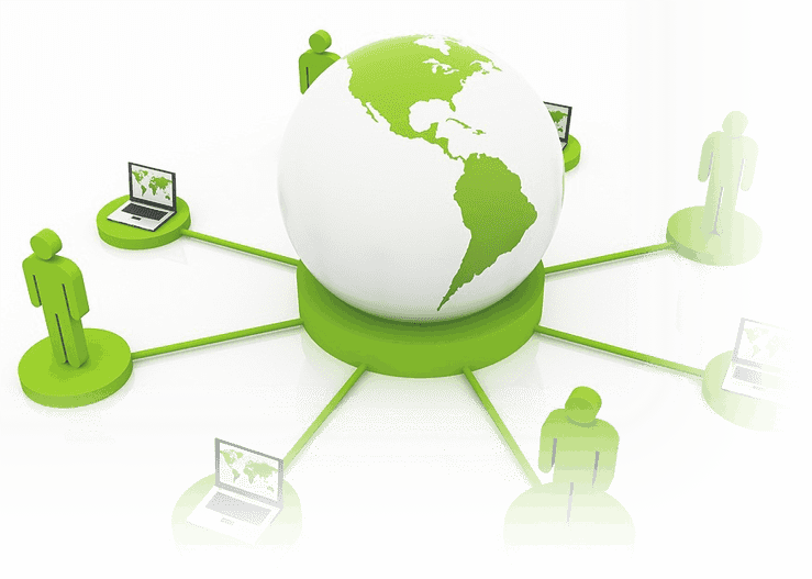 Affiliate-banner - Globe Network Clipart Png (739x527), Png Download