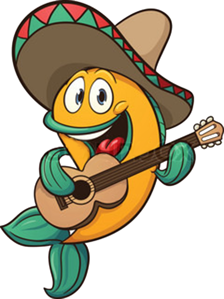 Sombrero Clip Art Taco - Mariachi Fish (718x957), Png Download
