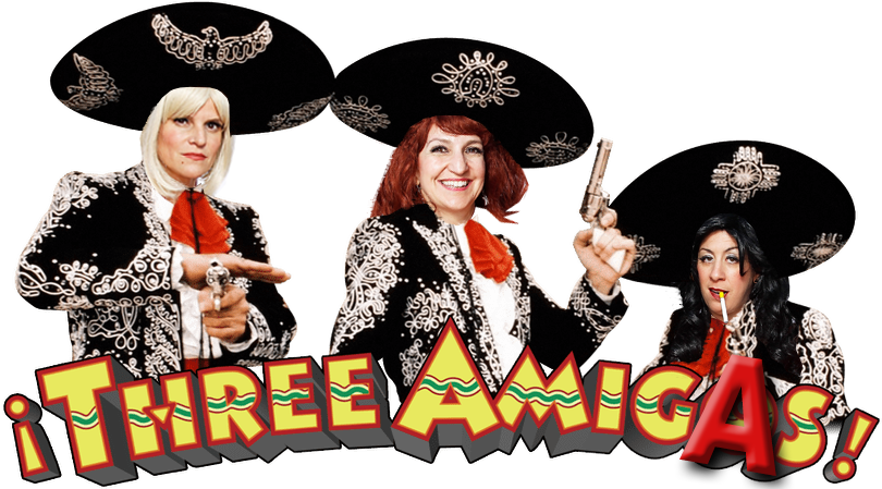Heather Stewart - Three Amigos Png (810x455), Png Download