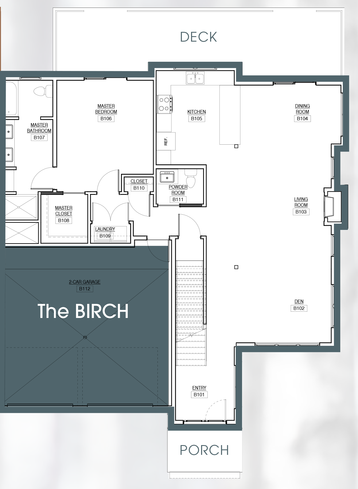 Edgewood Trace Birch 1st Floor Plan - Floor Plan (1248x1704), Png Download