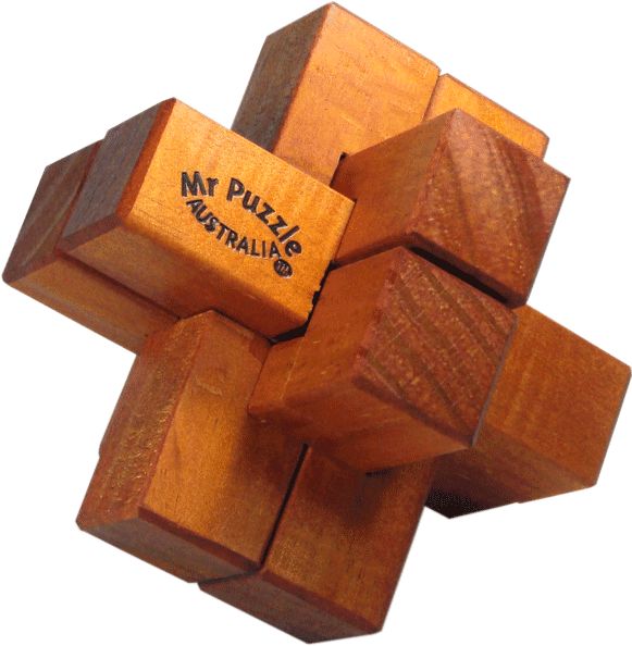 Bill Cutler Wooden Interlocking Burr Puzzle - Wood (600x600), Png Download