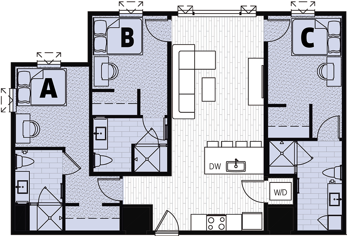 Floor Plan Image - Floor Plan (1145x780), Png Download