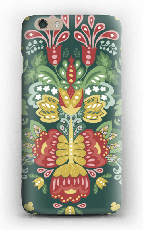 Green Flowers Case Iphone - Mobile Phone (498x800), Png Download