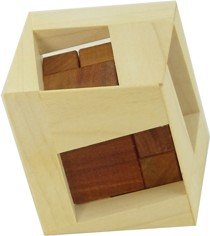 Ompic 4 Piece Frame Packing Puzzle - Plywood (500x500), Png Download