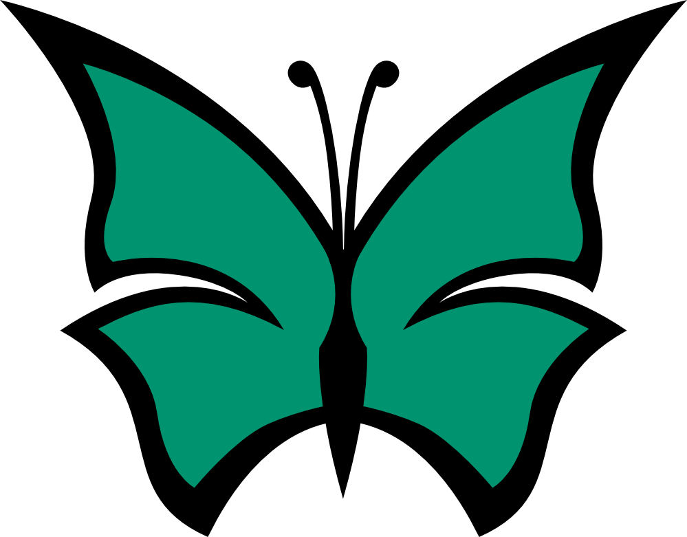 Net » Clip Art » Butterfly Color Colour Irish Green - Butterfly Images Hd Clip Art Black And White (999x781), Png Download