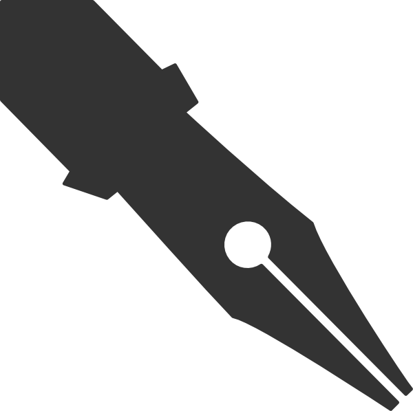 Banner Free Stock Pen Tip Clip Art At Clker - Pen Tip (600x598), Png Download