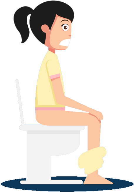Going To The Toilet Png - Girl On Toilet Clip Art (607x717), Png Download