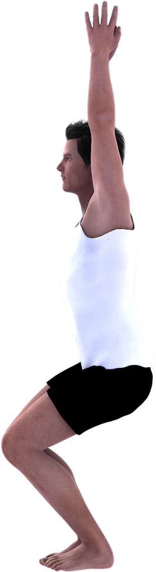 To Make The Air Squat More Challenging, Work Towards - Girl (1600x1200), Png Download