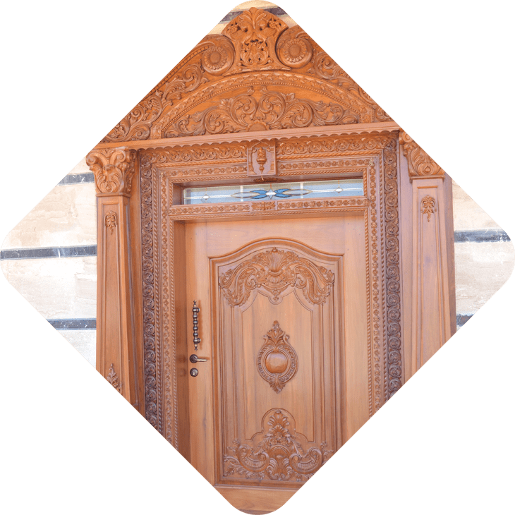 Single Door Solid Wood Door - Plywood (730x730), Png Download