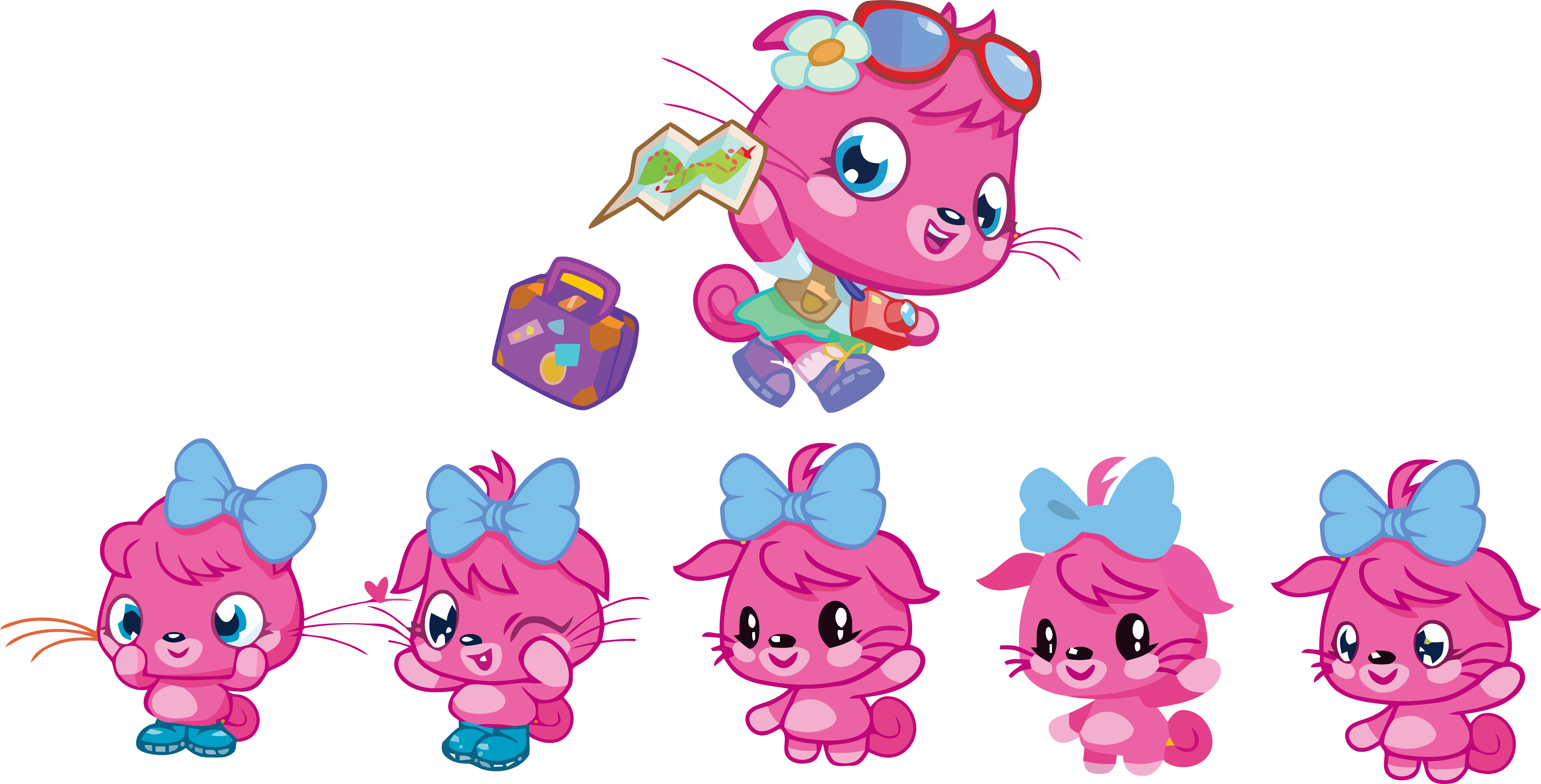 Poppet Redesign Moshi Monsters Clipart Png - Cartoon (6676x3398), Png Download