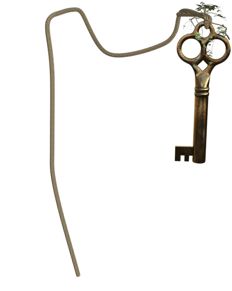 Key, Ivy, Band, Mystical, Fantasy, Gold - Tool (640x640), Png Download